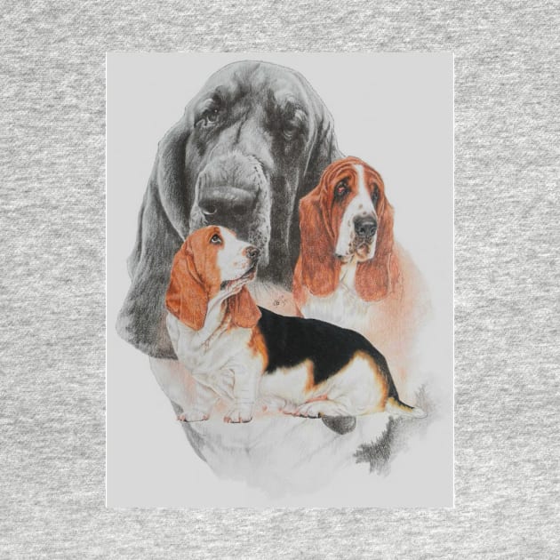 Basset Medley by BarbBarcikKeith